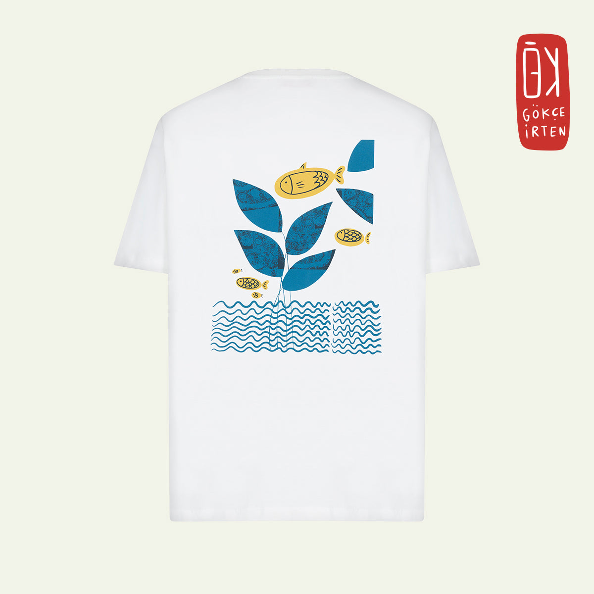 Balıklar da Uçar Ekru T-shirt