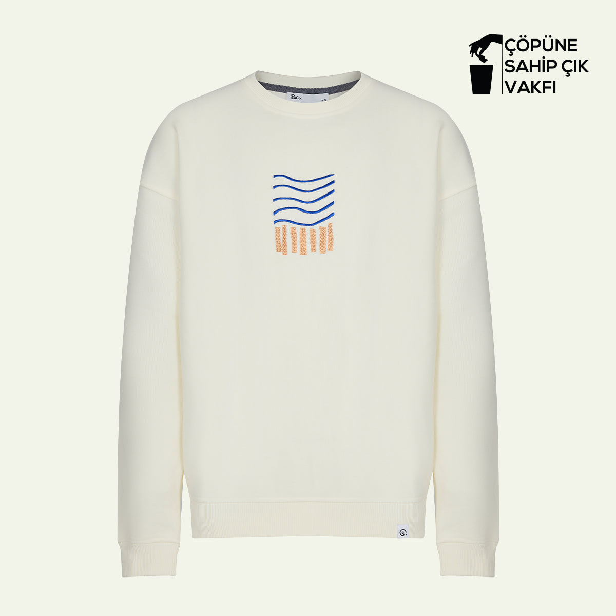 Kıyıda Ekru Sweatshirt