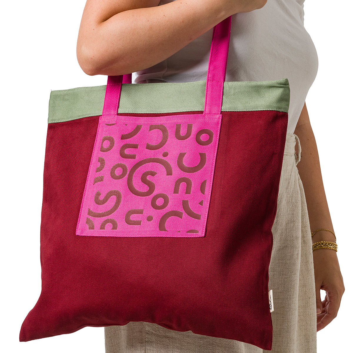 Spotlight Burgundy Tote Bag