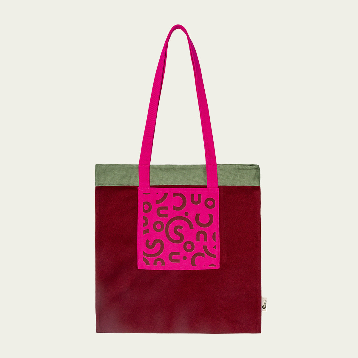 Spotlight Burgundy Tote Bag