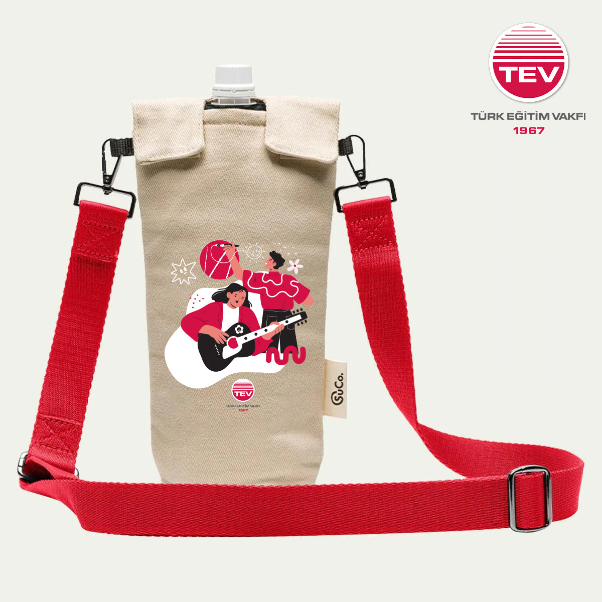 TEV Bej Sling Çanta