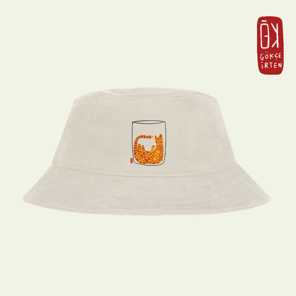 Bardağın Dolu Tarafı Bej Bucket Hat