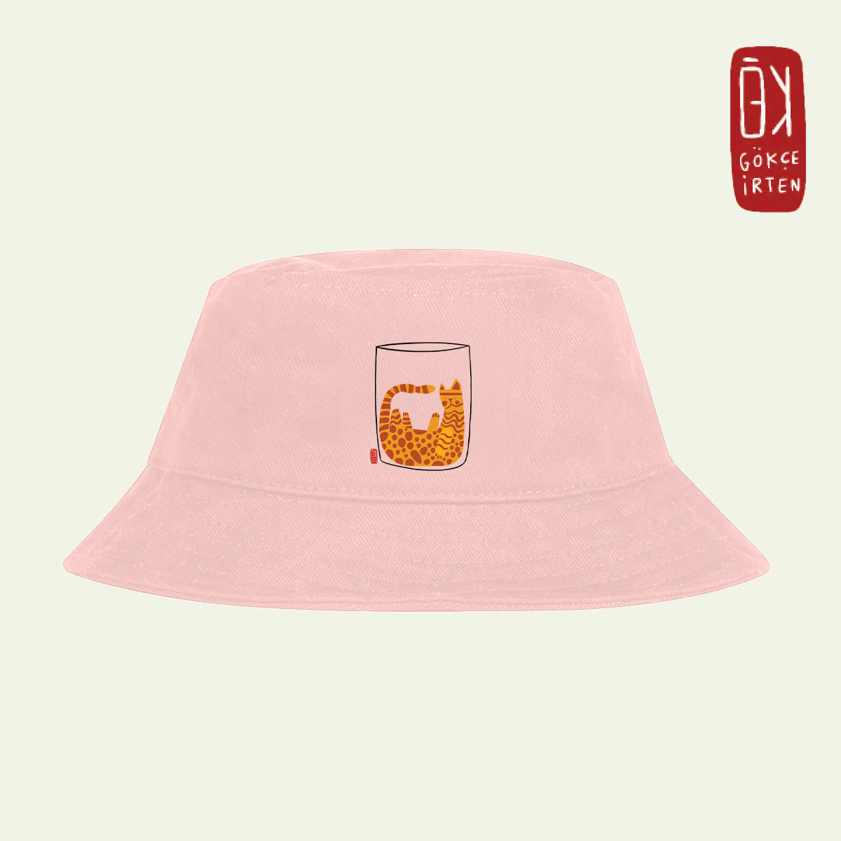 Bardağın Dolu Tarafı Pembe Bucket Hat