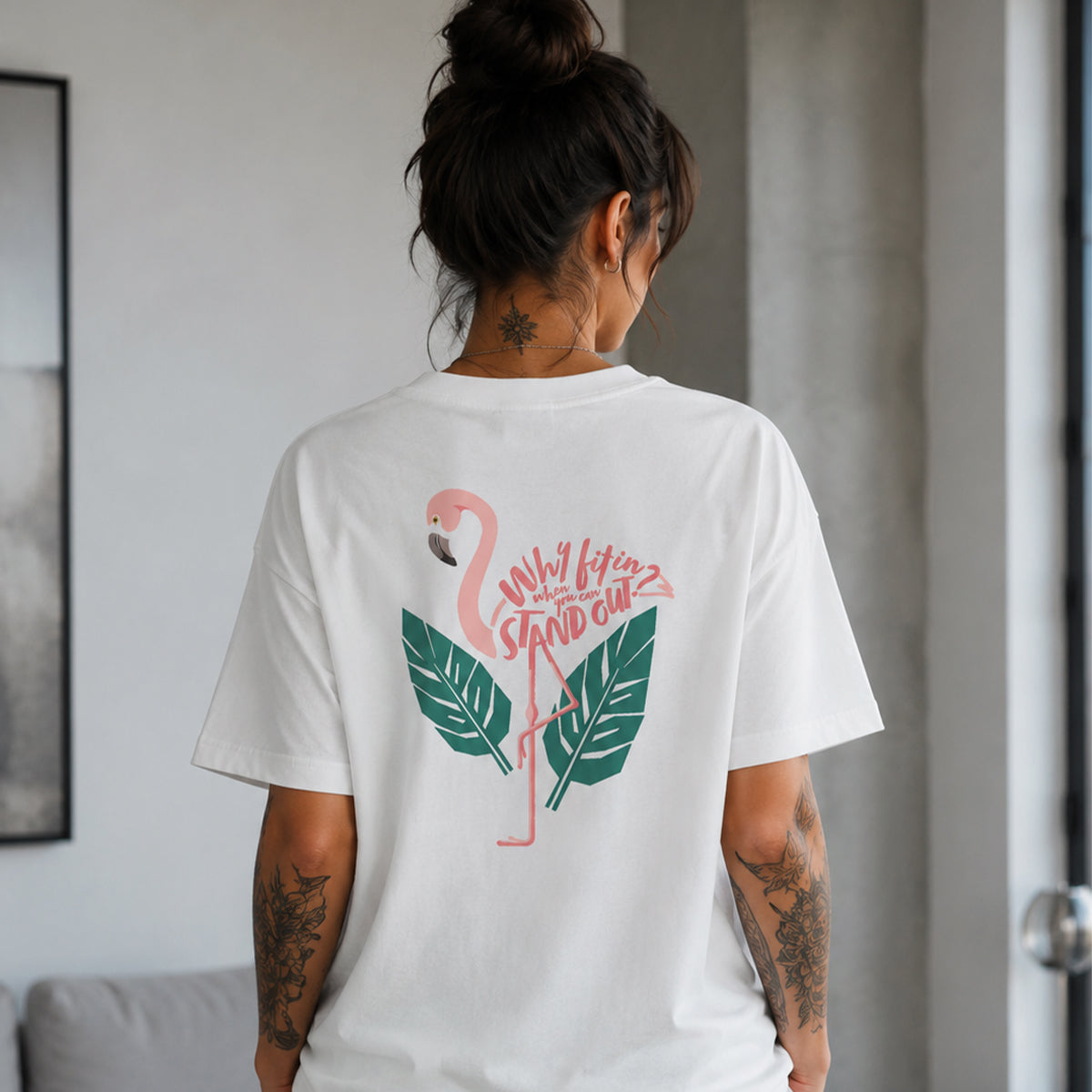 Flamingo Ekru T-shirt