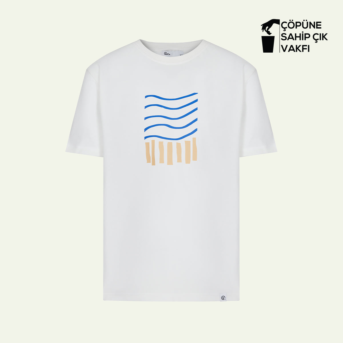 Kıyıda Ekru T-shirt